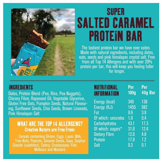 Creative Nature Salted Caramel Protein Flapjack Free from M&S   