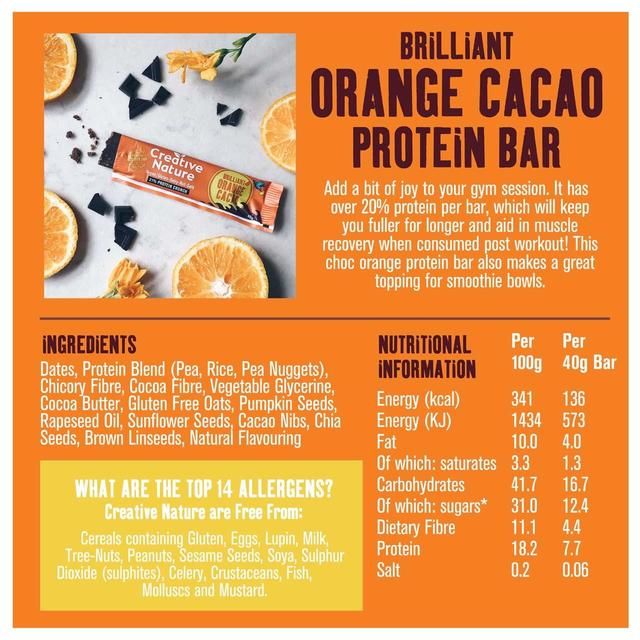 Creative Nature Cacao Orange Protein Flapjack