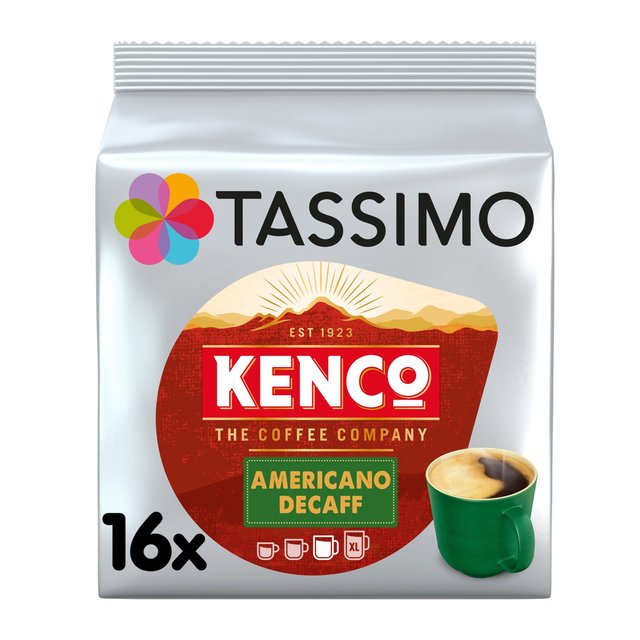 Tassimo Kenco Americano Decaff Coffee Pods Tea M&S   