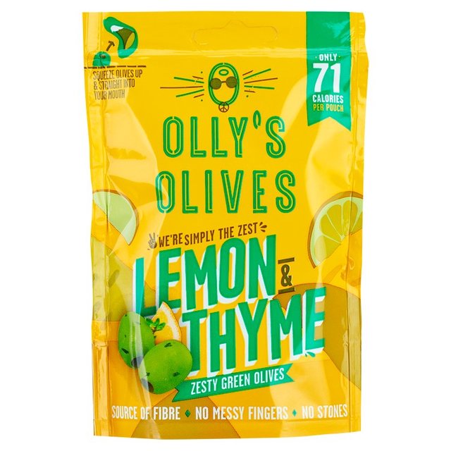 Olly's Olives Lemon & Thyme Green Halkidiki Olives - The Hippie