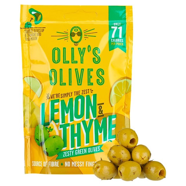 Olly's Olives Lemon & Thyme Green Halkidiki Olives - The Hippie