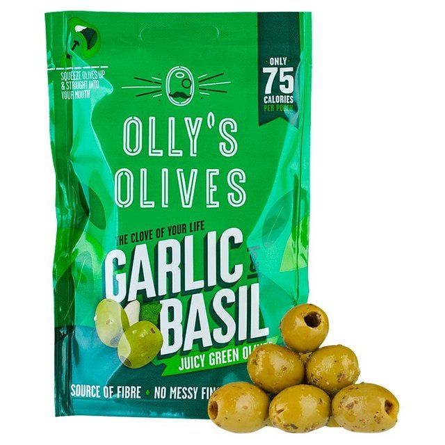 Olly's Olives Basil & Garlic Green Halkidiki Olives - The Connoisseur