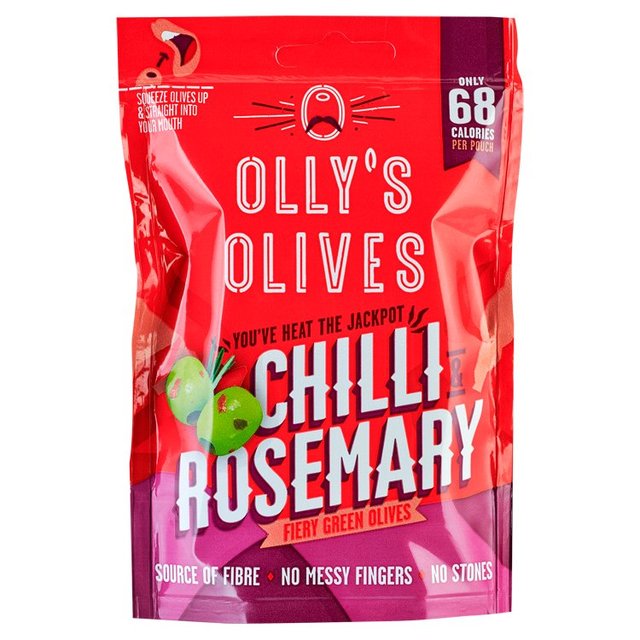 Olly's Olives Chilli & Rosemary Green Halkidiki Olives - The Bandit