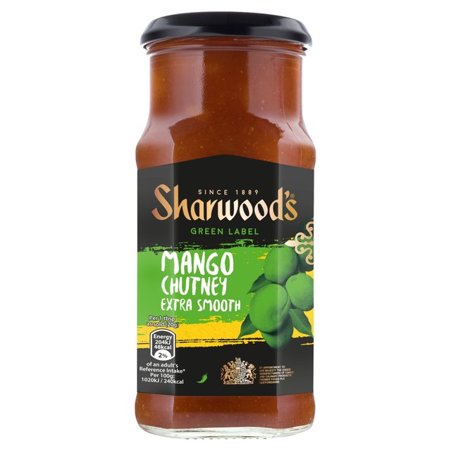 Sharwood's Green Label Smooth Mango Chutney Food Cupboard M&S   