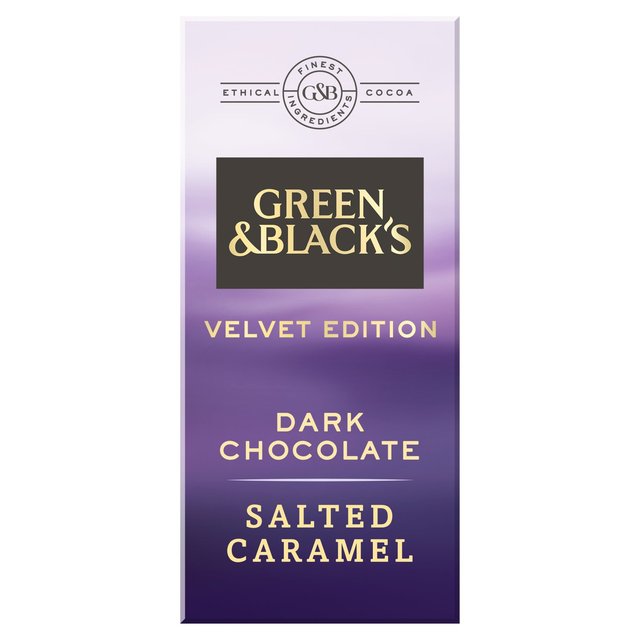 Green & Black's Velvet Salted Caramel Dark Chocolate Bar Food Cupboard M&S Default Title  