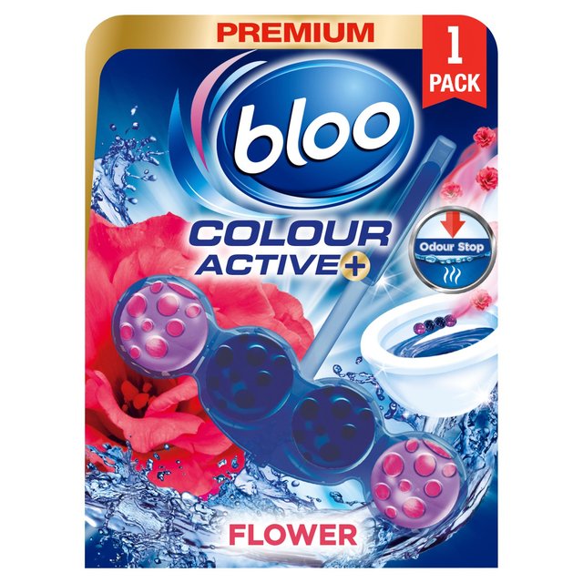 Bloo Blue Active Fresh Flowers Toilet Rim Block