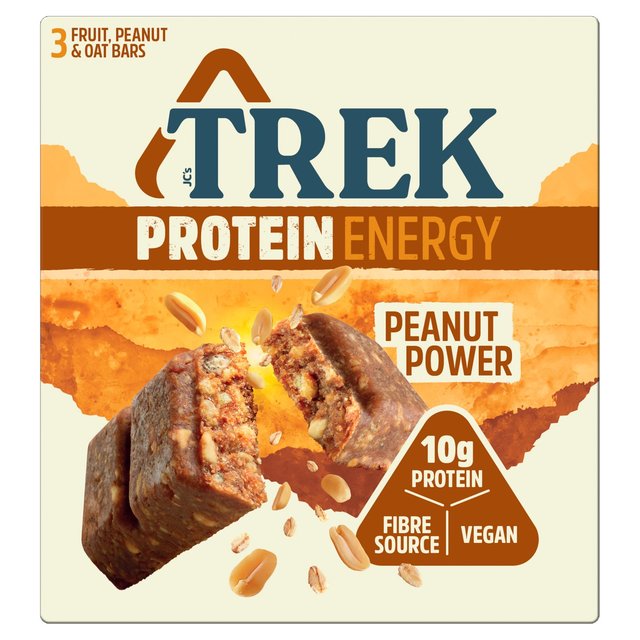 TREK Peanut Power Protein Energy Bars Food Cupboard M&S   