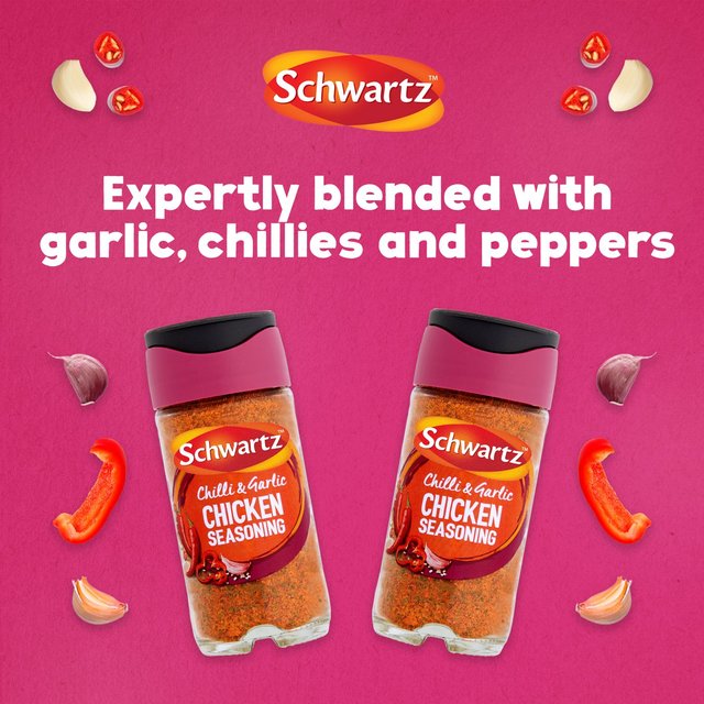 Schwartz Chicken Chilli & Garlic Seasoning Cooking Ingredients & Oils M&S   