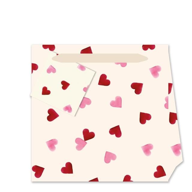 Emma Bridgewater New Hearts Gift Bag, Mini 13X13cm