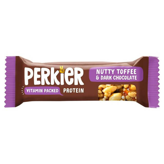 Perkier +Immune Super Bars Nutty Toffee Dark Chocolate 37g