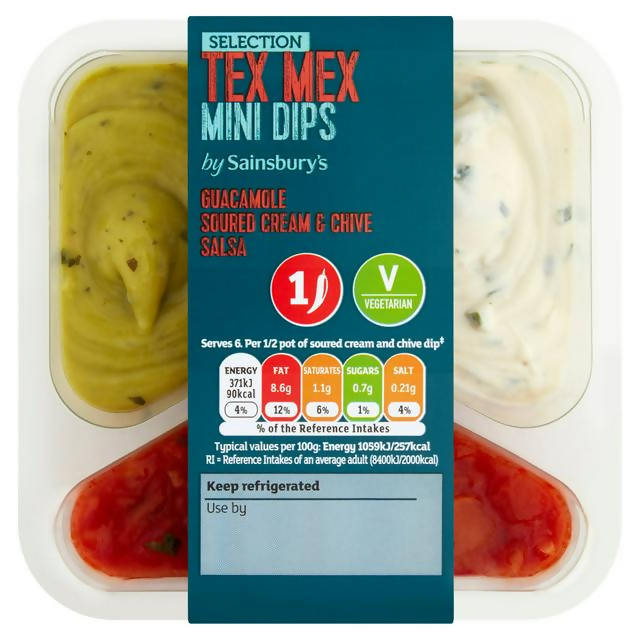 Sainsbury's Tex Mex Dip Selection 210g