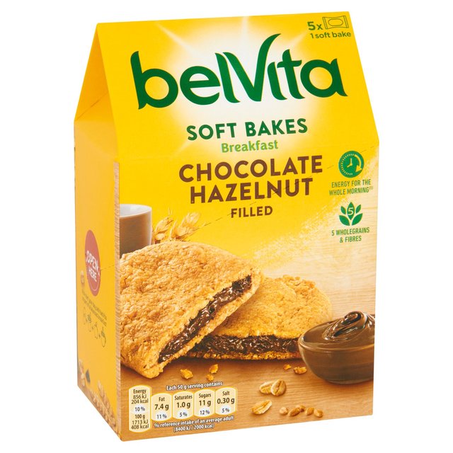 Belvita Choco Hazelnut Soft Bakes Breakfast Biscuits Biscuits, Crackers & Bread M&S   