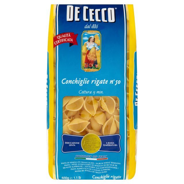 De Cecco Conchiglie Rigate Food Cupboard M&S Default Title  