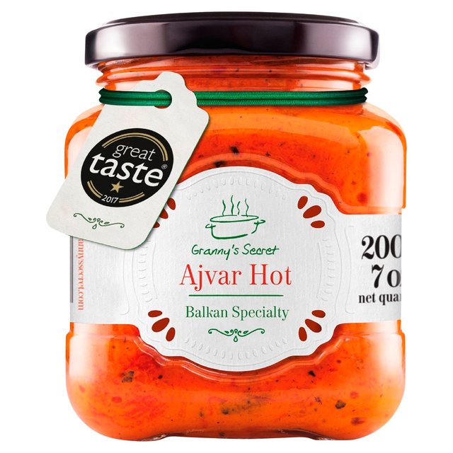 Granny's Secret Ajvar Hot Roasted Red Pepper Spread