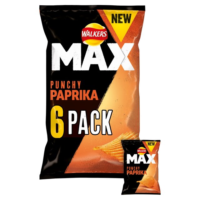 Walkers Max Paprika Multipack Crisps