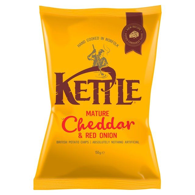 Kettle Chips Mature Cheddar & Red Onion Sharing Crisps GOODS ASDA   