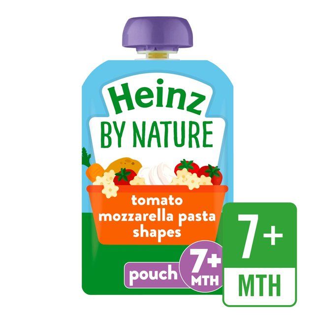 Heinz by Nature Tomato & Mozzarella Pasta Shapes Pouch, 7 mths+ Baby Food M&S   