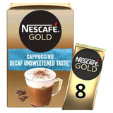 Nescafe Gold Decaff Cappuccino Unsweetened Instant Coffee 8 Sachets Tea M&S Default Title  