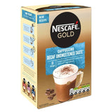 Nescafe Gold Decaff Cappuccino Unsweetened Instant Coffee 8 Sachets Tea M&S   