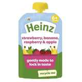 Heinz by Nature Strawberry, Apple, Raspberry & Banana Pouch, 6 mths+ Baby Food M&S Default Title  