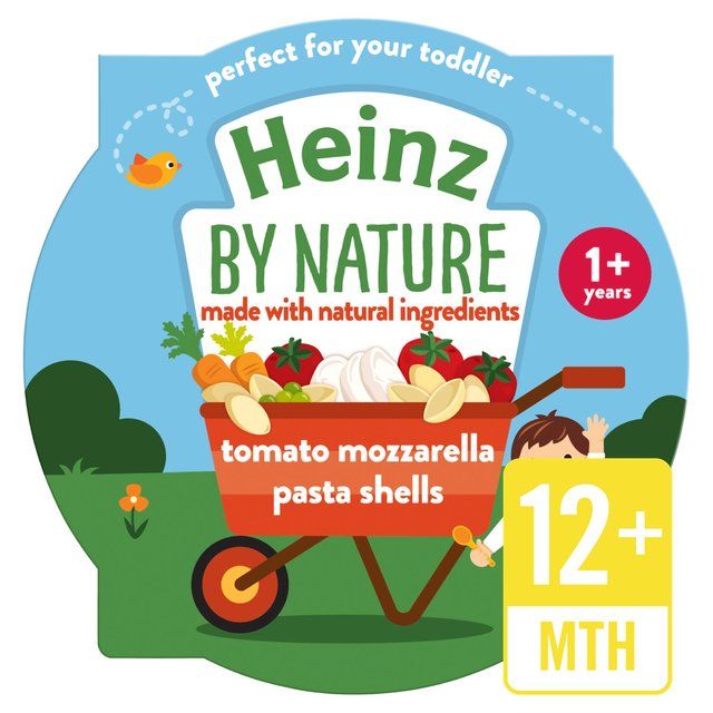 Heinz by Nature Tomato Mozzarella Pasta Shells Pot, 12 mths+