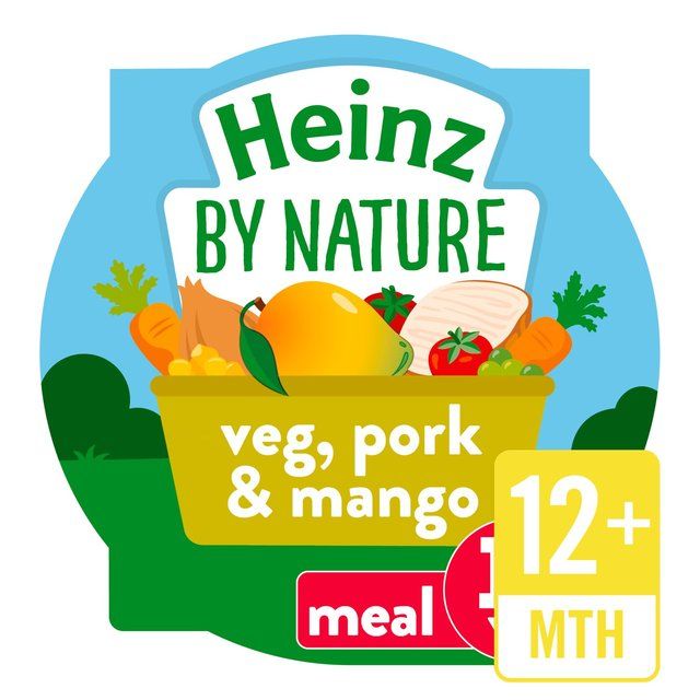 Heinz by Nature Veg, Pork & Mango Pot, 12 mths+