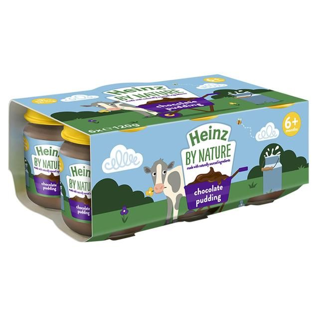 Heinz by Nature Chocolate Pudding Jars, 6 mths+ Multipack FOOD CUPBOARD M&S   