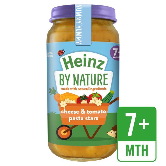 Heinz by Nature Cheese & Tomato Pasta Stars Jar, 7 mths+ Baby Food M&S Default Title  