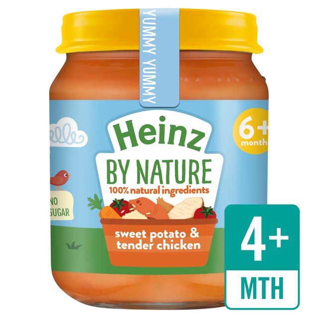 Heinz by Nature Sweet Potato & Tender Chicken Jar, 4 mths+