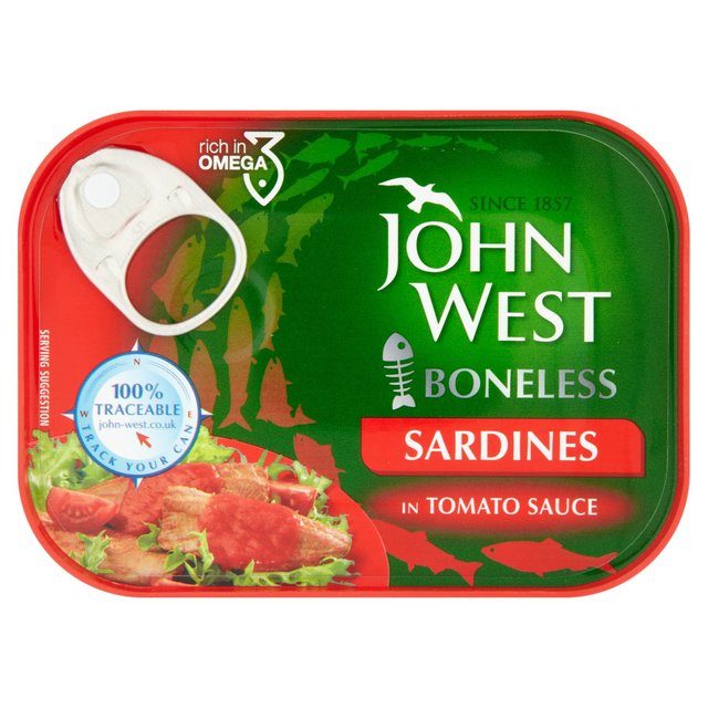 John West Boneless Sardines in Tomato Sauce Food Cupboard M&S Default Title  