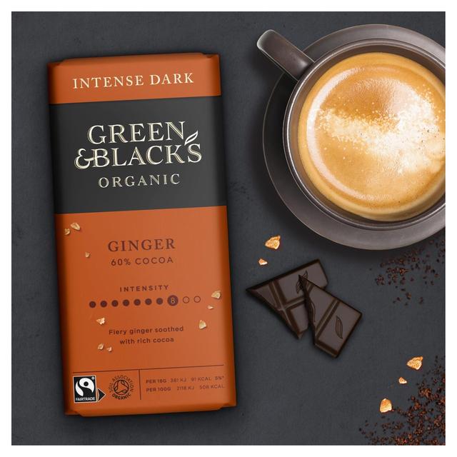 Green & Black's Organic Ginger Dark Chocolate Bar GOODS ASDA   