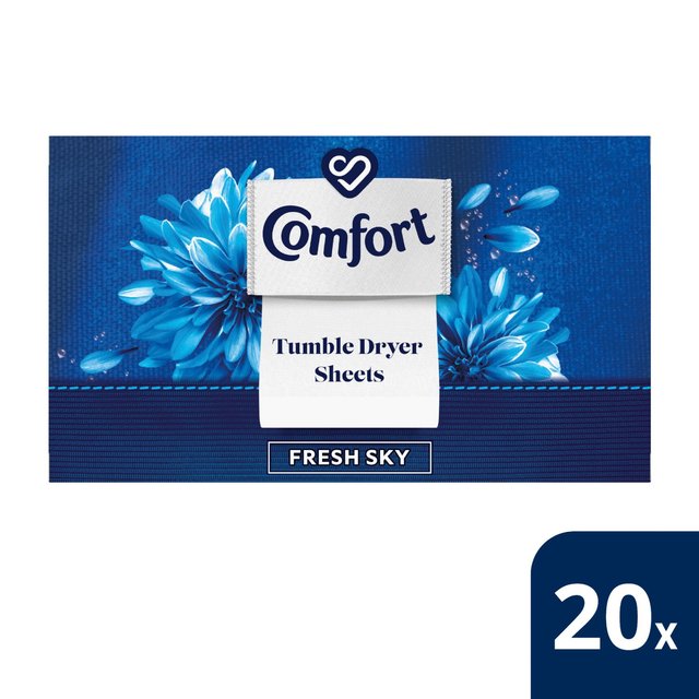 Comfort Intense Tumble Dryer Sheets Fresh Sky 20 Sheets