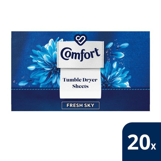 Comfort Intense Tumble Dryer Sheets Fresh Sky 20 Sheets Accessories & Cleaning M&S   