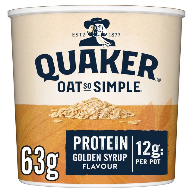 Quaker Oat So Simple Protein Porridge Pot Golden Syrup Cereals M&S Default Title  