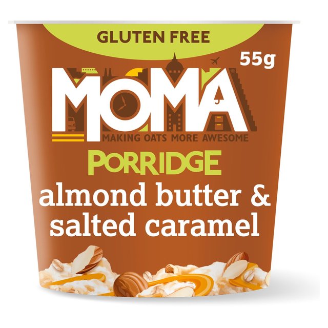 MOMA Dairy Free Almond Butter & Salted Caramel Porridge Pot