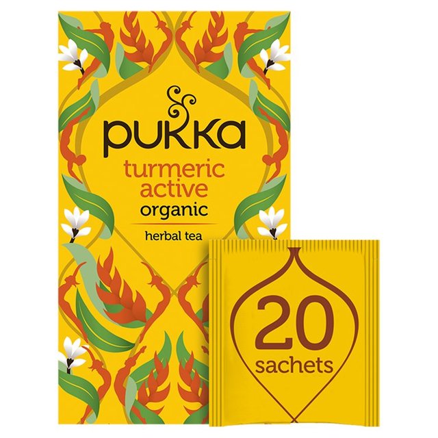 Pukka Turmeric Active Herbal Tea Bags Food Cupboard M&S Default Title  