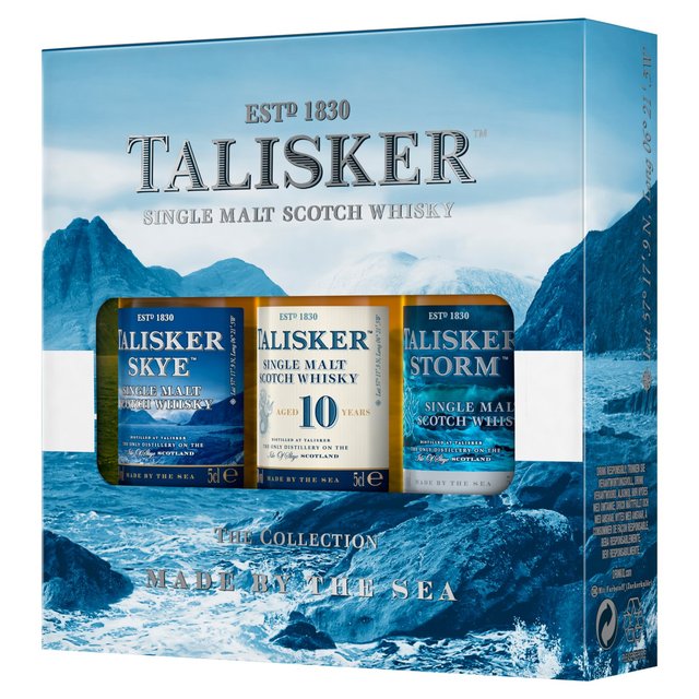 Talisker Single Malt Scotch Whisky Gift Set Liqueurs and Spirits M&S   