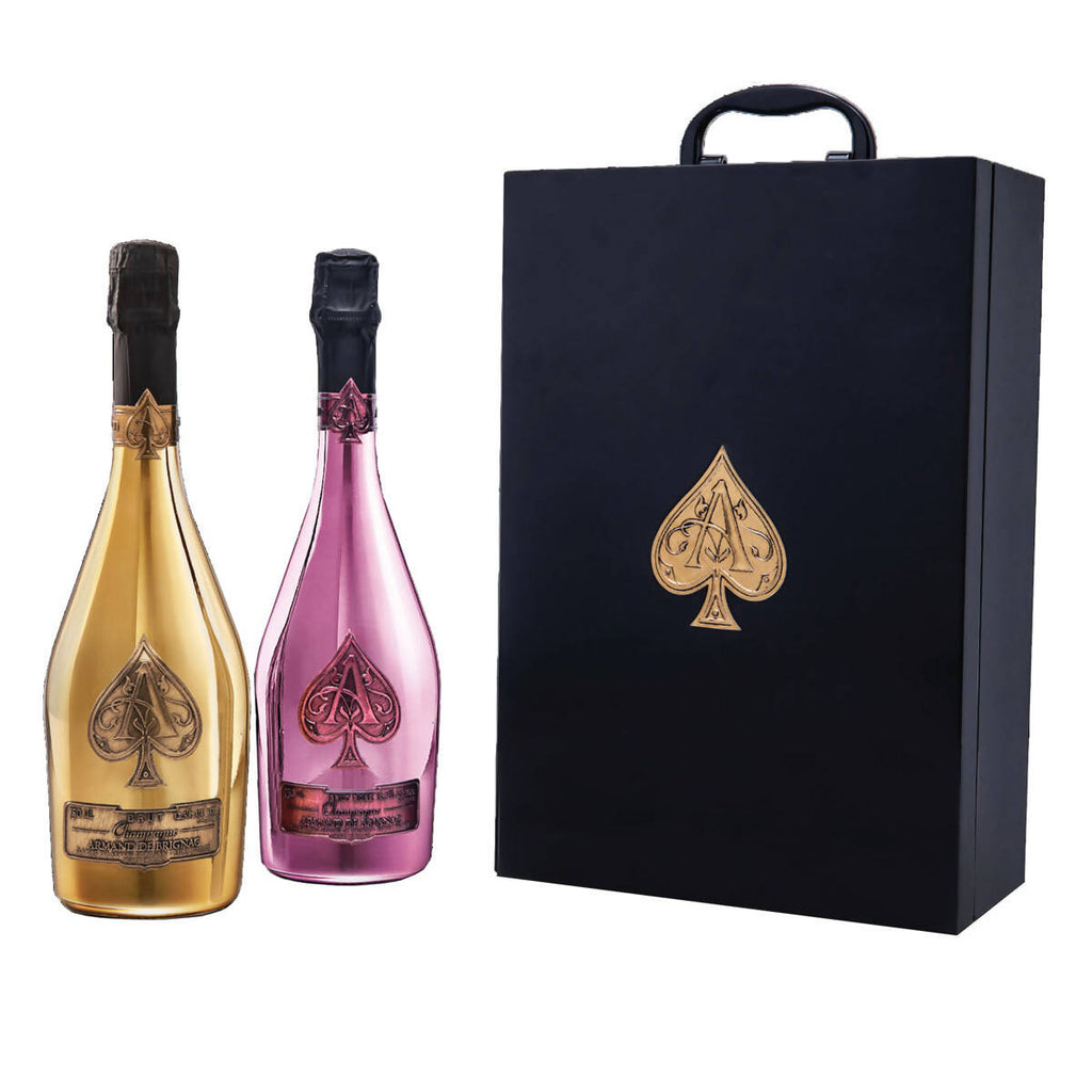 Armand de Brignac Deux Bouteilles Gold & Rose, 2 x 75cl