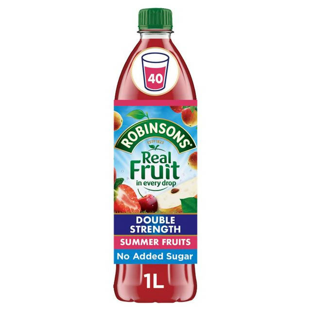 Robinsons Double Strength Summer Fruits No Added Sugar Fruit Squash 1L