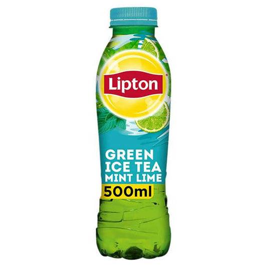 Lipton Green Ice Tea Mint & Lime 500ml All tea Sainsburys   