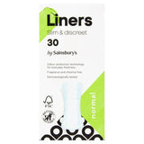 Sainsbury's Pantyliners Normal x30 feminine care Sainsburys   