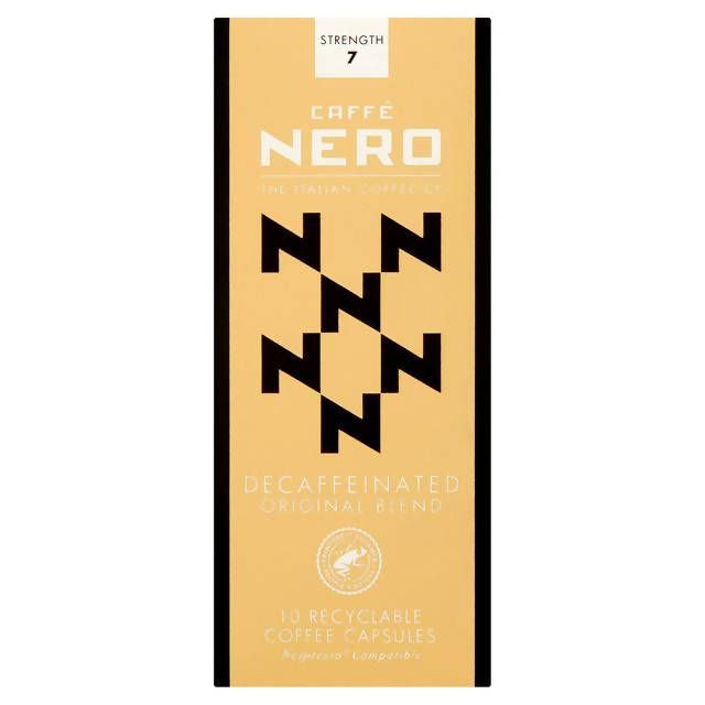 Caffe Nero Decaffeinated Coffee Capsules x10 54g All coffee machine pods Sainsburys   