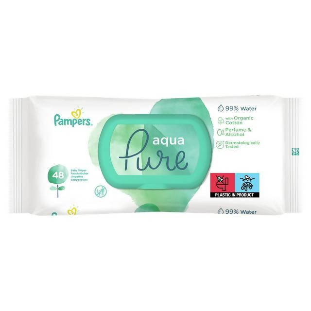 Pampers Aqua Pure Baby Wet Wipes x48