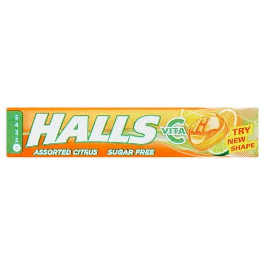 Halls Citrus Sugar Free Lozenge 32g cough cold & flu Sainsburys   