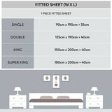 Purity Home Easy-care 400 Thread Count Cotton Fitted Sheet, Light Grey in 4 Sizes Bedding Costco UK   