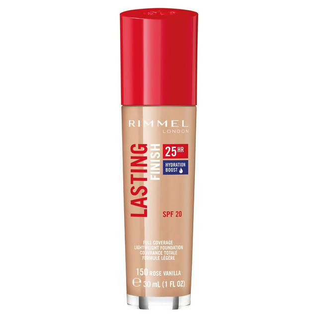 Rimmel London Lasting Finish 25HR Foundation 150 Rose Vanilla 30ml All Sainsburys   