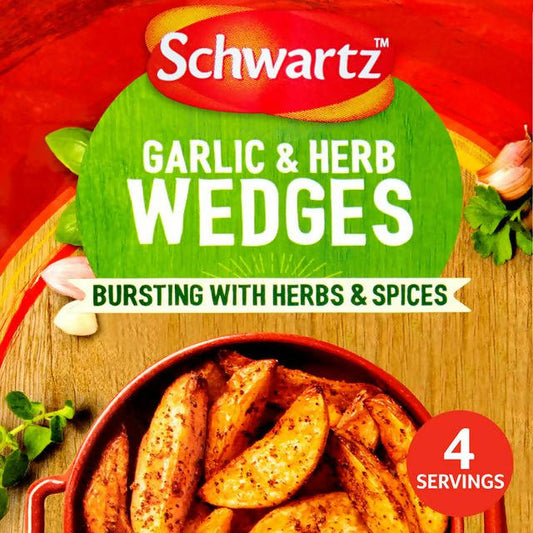 Schwartz Garlic Herb Wedges Mix 38g Traditional & packet sauces Sainsburys   
