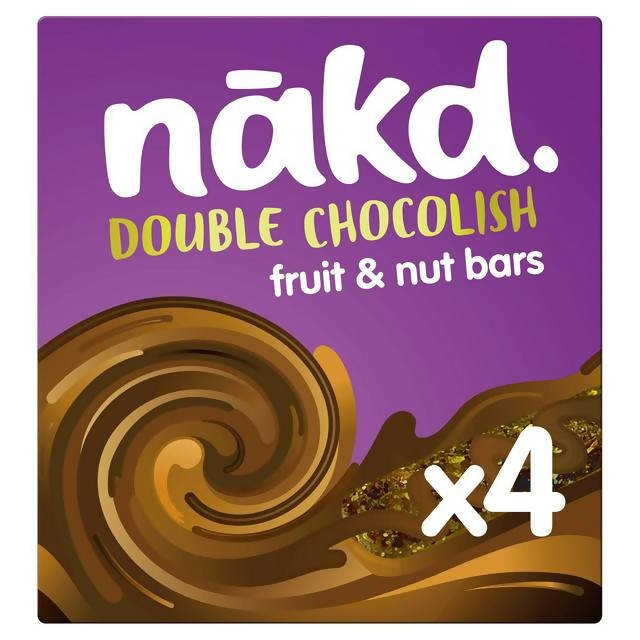 Nakd Double Chocolish Fruit & Nut Cereal Bars 4x35g