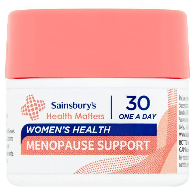 Sainsbury's Health Matters Women's Health Menopause Support One A Day Tablet x30 - McGrocer