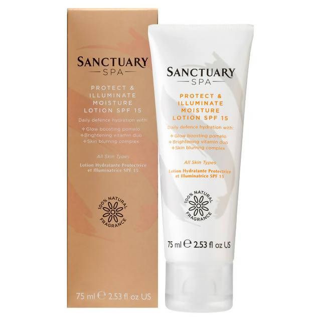 Sanctuary Spa Protect & Illuminate Moisture Lotion SPF 15 75ml body cream & moisturisers Sainsburys   